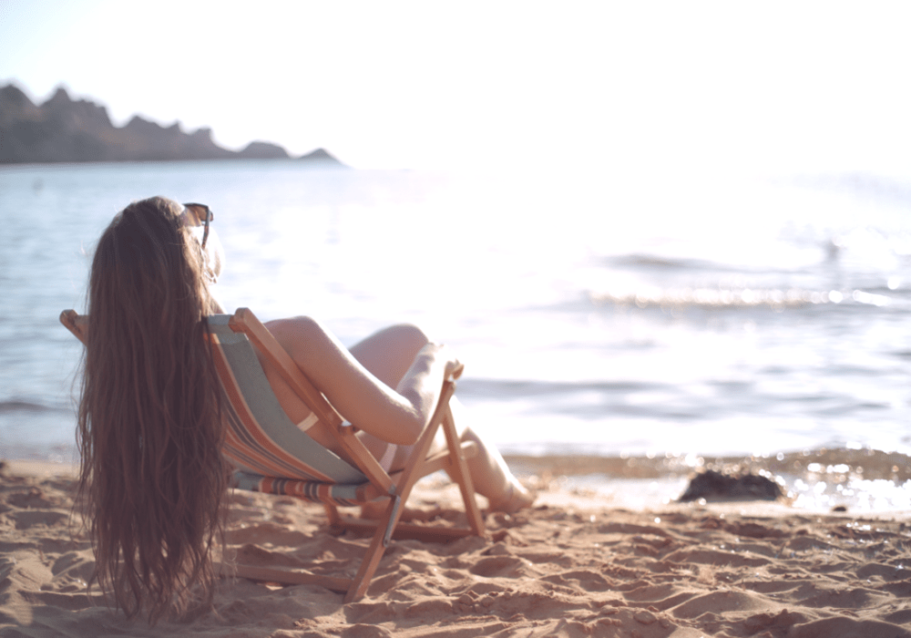 Achtsames Sonnenbaden